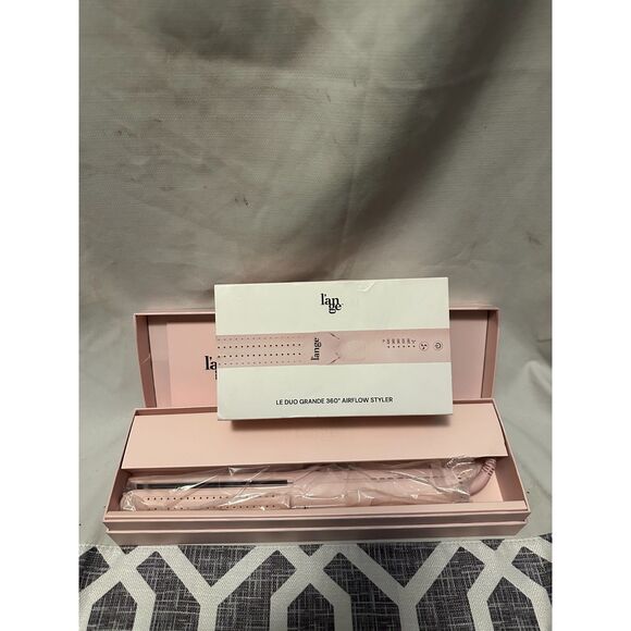 New Lange le Duo Airflow 360 Hair Styler Curler Straightener Blush Pink - Picture 1 of 4